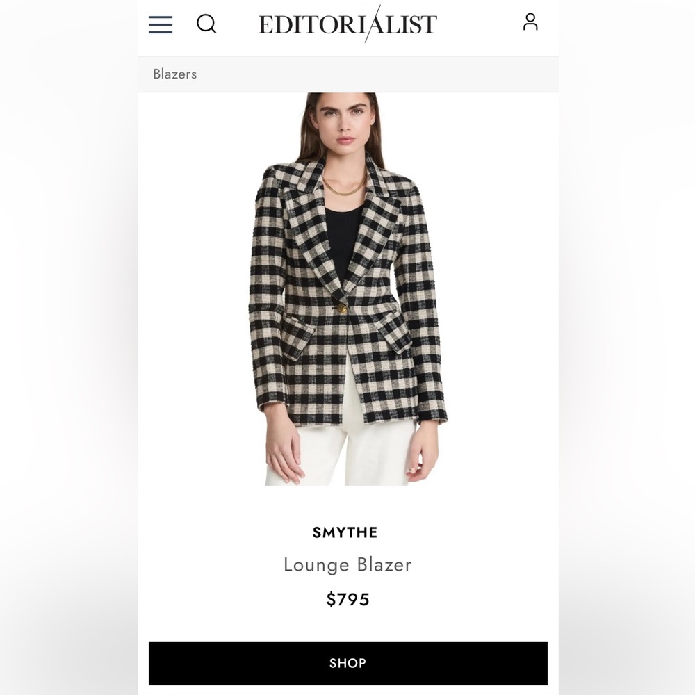 NWT Beautiful Smythe Blazer-sz 4